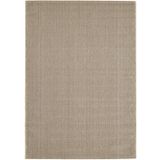 Rond Laagpolig Vloerkleed | Tapijt | Loom | Beige | 160x160 cm