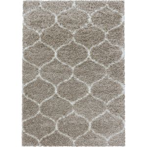 Hoogpolig Vloerkleed - Shaggy Salsa - Beige - 140x200 cm