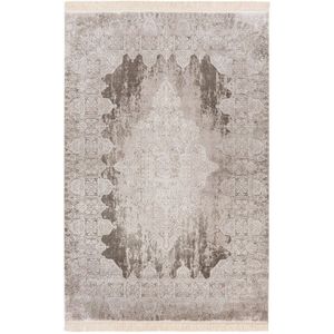 Vintage Vloerkleed | Tapijt | Elegance | Oosters | Zilver | 200x290 cm