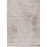 Hides - Japandi Vloerkleed - Licht Taupe - Polyester - 160x230 cm