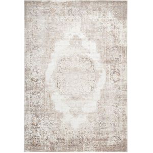 Vintage Vloerkleed | Paris | Taupe | 80x150 cm