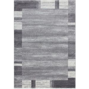Modern Vloerkleed | Tapijt | Feeling | Geometrisch | Zilver | 200x290 cm
