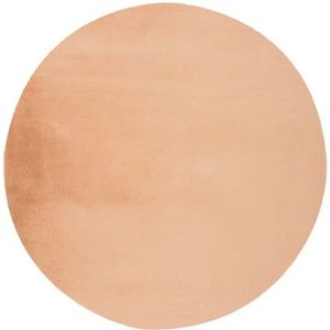 Rond Hoogpolig Vloerkleed - Heaven - Peach - 200x200 cm