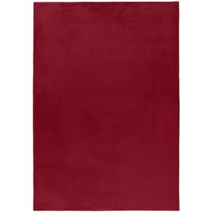 Zacht Hoogpolig Vloerkleed | Tapijt | Pouffy | Rood | 240x340 cm