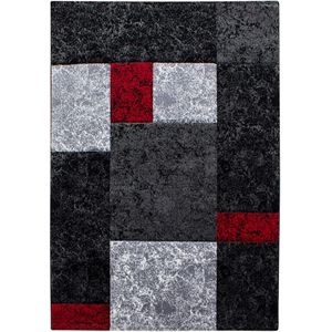 Modern Vloerkleed - Hawaii Blokken - Rood - 200x290 cm