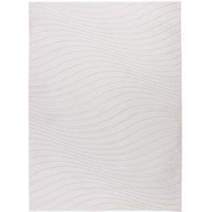 Japandi Vloerkleed | Tapijt | Comfort | Golven | Crème | 200x290 cm