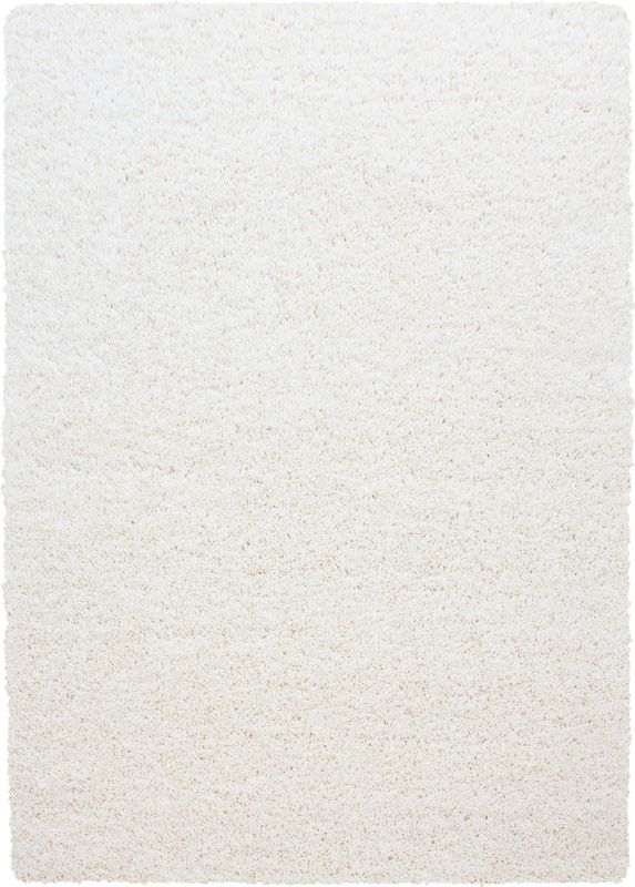 Hoogpolig Vloerkleed | Tapijt | Shaggy | Life | Crème | 80x150 cm