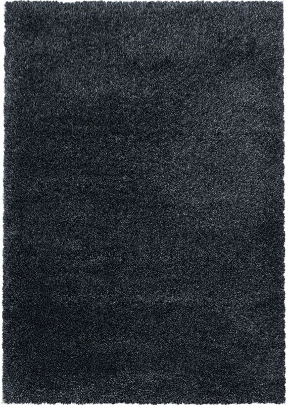 Hoogpolig Vloerkleed | Tapijt | Shaggy | Fluffy | Antraciet | 160x230 cm