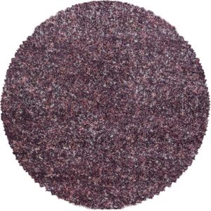 Rond Hoogpolig Vloerkleed | Shaggy | Enjoy | Roze | 80x80 cm