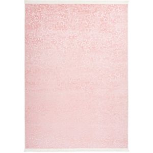Wasbaar Vloerkleed | Tapijt | Peri | Barok | Roze | 200x280 cm