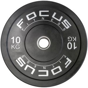 Olympische halterschijf 50 mm - Focus Fitness Bumper plate - 10 kg - Z