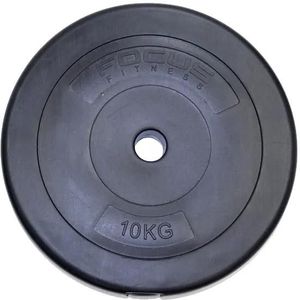 Halterschijf 30 mm - Focus Fitness - 10 kg - Kunststof