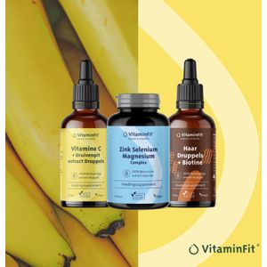 Huid Haar Nagels - Supplementen Pakket - Plantaardig - 3 Capsules en Druppels