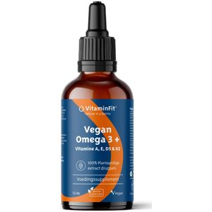 Omega - Omega 3+ - Vetzuren - Met Vitamine A, E, D3 & K2 - Op Basis Van Algenolie