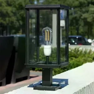 Lumière Staande buitenlamp met sensor Cyrille Zwart, Wit | Tuinlamp