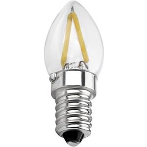 LED - Filament MINI Kaarslamp - Helder - E14 - 1W - 2700K