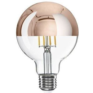 LED Koperen Halve Bol Gloeilamp G95 7W 650Lm E27 2700K Dimbaar - A24
