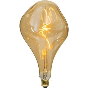 LED Lamp XXL Gedeukt Spiraal A165 - Goud - 4W - Dimbaar