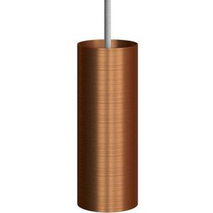 Metalen spotlamp E14 geborsteld koper