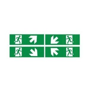 Nooduitgang Stickerset voor Trap | 4 Stickers