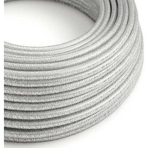 Strijkijzersnoer Zilver (glitter) - viscose | 10cm