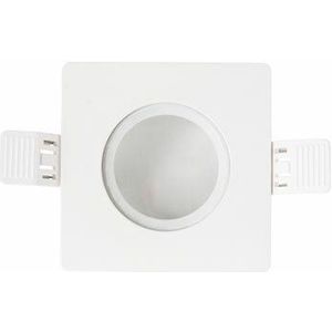 LED Inbouw Spot Armatuur - Wit Vierkant IP65 | Badkamer 90mm