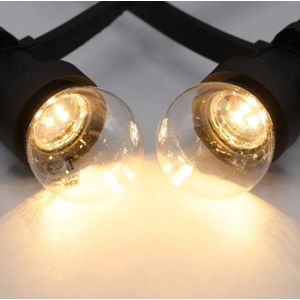 LED lamp | E27 | 1W | 2650K warm wit | Polycarbonaat kap | Voor prikkabel