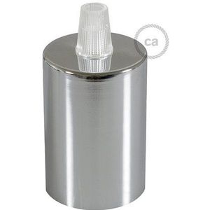 Lampfitting - Grijs - Porselein - E27 - Met Trekontlasting