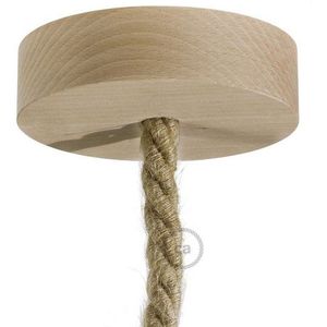 Houten plafondkap kit | voor Touwsnoer XL | Naturel