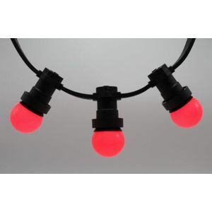 E27 Rode LED-lamp 45mm 1W van Polycarbonaat