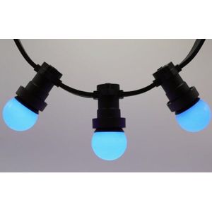 E27 Blauwe LED-lamp 45mm 1W van Polycarbonaat