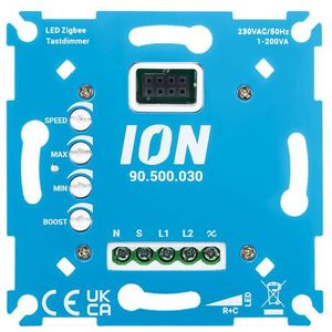 ION INDUSTRIES LED Zigbee Tastdimmer | 0-3-200W | Smart Home