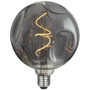 LED Globe G140 Bumped Smoky Spiraal Filament 5W E27 Dimbaar 2000K Gloeilamp