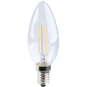 LED Oliva Transparant 6W E14 2700K Gloeilamp