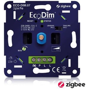 ECODIM | LED Dimmer Zigbee Pro | Druk/Draai | 0–250W | RLC