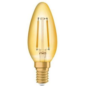 LED Filament Kaarslamp E14 2W 2200k GOLD