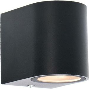 Buitenwandlamp met lichtbron GU10 zwart