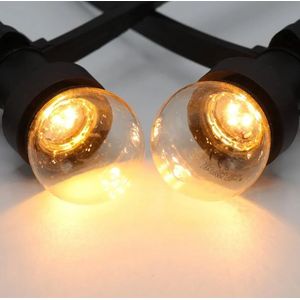 LED lamp | E27 | 1W | 2200K warm wit | Polycarbonaat kap | Voor prikkabel