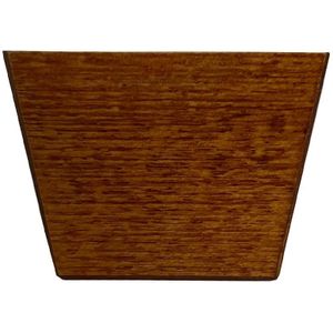 Kleine vierkanten schuinaflopende houten kersen meubelpoot 5 cm