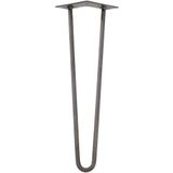 Massief raw steel hairpin tafelpoot 45 cm