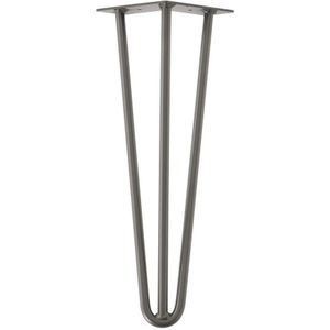 Raw steel massieve 3-punt hairpin tafelpoot 45 cm