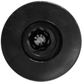 Ronde zwarte meubelpoot 12 cm (M8)
