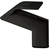 Zwarte design meubelpoot 10 cm