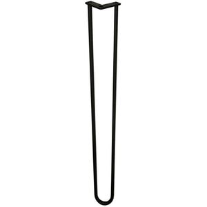 Stalen hairpin zwart hairpin ø 1,6 cm en hoogte 105 cm