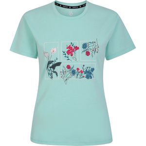 Dare 2B Dames/Dames Tranquility II Bloemen T-shirt (46 DE) (Muntgroen)