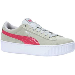 Puma Vikky Platform Jr grijs roze sneakers kids