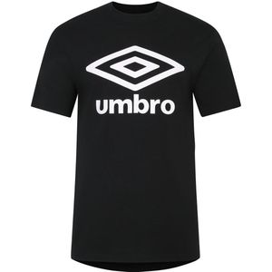 Umbro Heren Team T-shirt (XXL) (Zwart/Wit)
