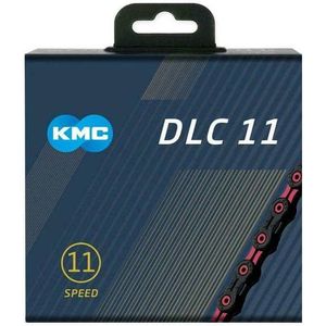 KMC ketting DLC11 black/pink 118s