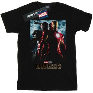 Marvel Studios Womens/Ladies Iron Man 2 Poster Cotton Boyfriend T-Shirt
