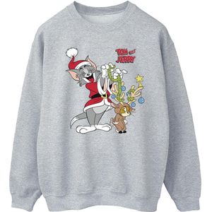 Tom & Jerry Mens Christmas Reindeer Sweatshirt